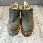 Dolce Vita Camdin Raffia Heeled Clogs Faux Suede Sage Green Women’s Size 7.5M Photo 1