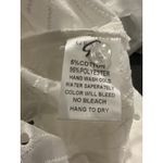 Gracia Bow Waist Long Sleeve Embroidered Full Button Top Size Small Minimalist Photo 11