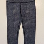 Lululemon Full On Luxtreme Wunder Under Crop Legging Burlap Texture Black Dune 6 Photo 0