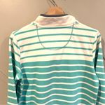 L.L.Bean  Womens Striped Green White Top Size Small Photo 4