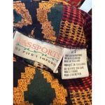 Passports of Pier 1 Imports Top S Short Sleeve Geometric brow Blouse vintage Red Photo 2