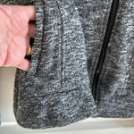 Love Tree Knit Asymmetrical Zip Moto Jacket Blazer Women's M Gray Marled Photo 2