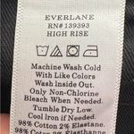 Everlane black high rise straight leg jeans, size 26” minimalist quiet luxury Photo 4