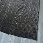 For Love & Lemons Skirt Womens Large Pleated Marion Gunmetal Metallic Photo 7