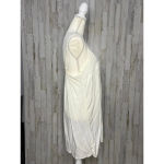 Anthropologie  Women's Medium White Slip Dress Sleeveless‎ Adjustable Straps Photo 2