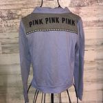 PINK - Victoria's Secret PINK VICTORIA’S SECRET quarter zip sweatshirt purple and gray XS PINK VS top​ Photo 7
