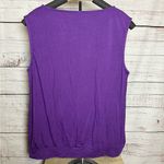 Allegra K  Sleeveless Purple Blouse Photo 1