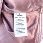 NWT Lulus Earned Your Win Pink Metallic Lace Photo 8