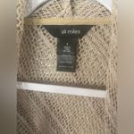 Ali Miles Open Cardigan Womens Small Floral Semi Sheer Knit Crochet Artsy Kimono Photo 2