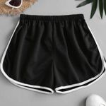 Zaful Mid Rise Pull On Black Shorts Photo 0