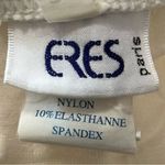 Eres Women’s 38 M Ivory Cream Textured Windowpane High Waisted Bikini Bottom Size M Photo 4