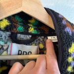 BDG  Granny Square Afghan Quilt Fleece Plush Pullover 1/4 Zip Sweater Size Large Photo 5