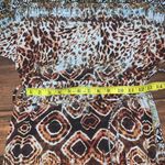 Cato maxi dress size S. Abstract Animal print. Open Sleeve. Rushed Waist Photo 3