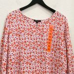Mario Serrani Italy Pink/Orange Floral 3/4 Sleeves Blouse Size XXL New with tag Photo 4