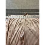 Victoria's Secret  PAJAMAS SLEEP PANTS SATIN feel STRIPE LOUNGE WOMEN LG Photo 7