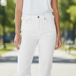 Hudson Jeans White‎ Denim Straight Leg Womens Size 29 Premium Casual Everyday White Photo 0