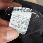 Brandy Melville  | Black Cropped Raw Hem Polo Shirt Sz OS Photo 6