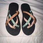 Teva  Women's Sandals - Black, Pink, and Green Photo 2