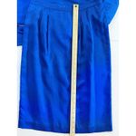Adrianna Papell Vintage ‎ Lined Silk Cerulean Blue Blazer & Skirt Suit Size 10 Photo 9