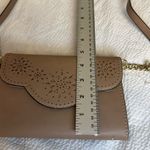 Nine West  Chic Tan Crossbody Bag with Gold Accents Photo 5