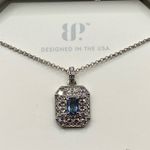 Bomb Party Necklace RBP4375 “Doesn’t Get Better Than This” CZ on Rhodium NWT Silver Photo 0