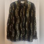 Vintage Tunique Evening S Black Gold Heavy Sequin Formal Jacket Blazer Disco Size L Photo 1