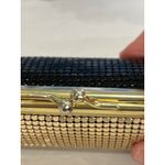 Vintage Gold Mesh Clutch Evening Bag Kiss‎ Lock Party Purse Small Photo 8