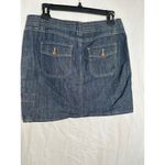 Bass Denim Skirt Mini Drawstring Pockets Casual Blue Size 4 Photo 1