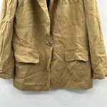 Club Monaco RTR  Tan Long Sleeve Single Button Blazer‎ Sz 10 Photo 2