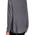 Vince Gray Rack Stitch Wool & Cashmere Blend Contrast Rib Knit Pullover Sweater Photo 1