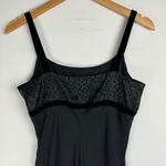 Jonathan Martin Vtg Y2K Black Slip Maxi Dress Velvet Floral Bodice Sz S/M Photo 11