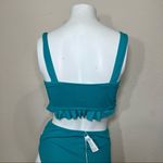 Cupshe  Teal New High Waist Bandeau Bikini Photo 10