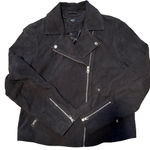Quince  suede black jacket sz L Photo 0