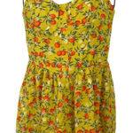 Wild Fable Women's Yellow Fruit Print Sleeveless Romper - Size Small - NWT Photo 0