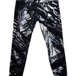 AGSTRACT Apparel Leggings Abstract Print Athleisure High Waist Womens Large Black Photo 0