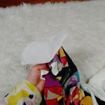 Bobbie & Brooks Bobbie Brooks Size Large American Vintage Retro Pop 80s Vibrant Geometric Top Bl Photo 4