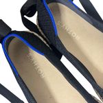 Rothy’s Black Woven Espadrille Flats Women’s Size 10 Lace Up Beach Resort Photo 5