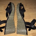 Lands' End Lands’ End low woven wedge ankle strap sandals 9.5 Photo 0