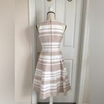 Kate Spade Beige and White Striped Dress Photo 2