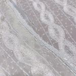 Adrianna Papell ADRIANNA PAPEL BOUTIQUE 100% Silk White Ivory Beaded Embroidered Cardigan Large Photo 5