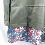 Navisha L Layered Look Long Sleeved Pocket Tunic Top Floral Trim Pink Size L Photo 8