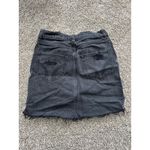 Hollister  Ultra High Rise Denim Mini Skirt Women's Size‎ 0 Black Distressed Photo 2