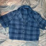 Brandy Melville Blue Plaid Set Photo 6