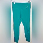 Nike  Women's One Rainbow Ladder 7/8 Leggings Mid Rise Small‎ Green Running EUC Photo 1