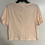 Fabletics 100% Cotton Twist Knot Cropped T-shirt Light Pink Size XL Photo 10