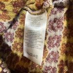 Free People Free People Babe Town Polo Shirt XS 70's Hippie Brown Orange Retro Festival Photo 4