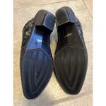 Tirrenia Italian Shoes Mules Sz. 10 Metallic Shimmer Low Heel Witchy Goth Photo 8