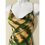 ZARA  Satin Effect Limited Edition Cowl Neck Midi Slip Dress Asymmetrical Hem S Photo 4