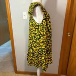 Maeve Anthropologie Collared Poplin Swing Mini Dress Black Yellow DaisyXS Size XS Photo 7