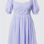 Abercrombie & Fitch  Emerson Poplin Sleeve Dress Lavendar Purple Pleated Top XS Photo 0